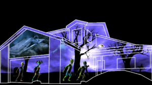 Thriller Halloween House Projection Mapping Video Customization