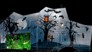 The Corpse Bride Halloween House Projection Mapping Video Customization