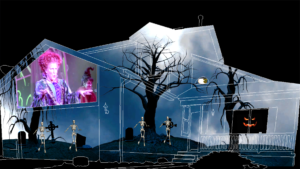 Hocus Pocus Halloween House Projection Mapping Video Customization