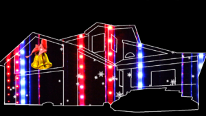 Ding Dong Merrily On High Christmas House Projection Mapping Video Customization