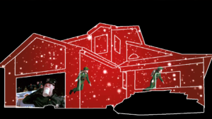 The Santa Clause Christmas House Projection Mapping Video Customization