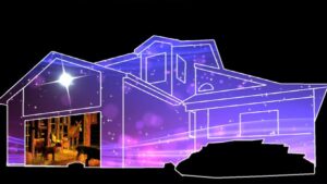 Silent Night Christmas House Projection Mapping Video Customization