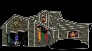 Harry Potter Halloween House Projection Mapping Video Customization