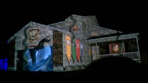 Harry Potter Halloween House Projection Mapping Video Customization
