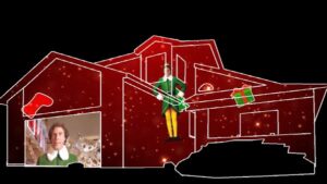 Elf Christmas House Projection Mapping Video Customization