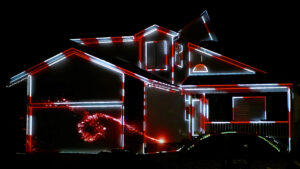 Holiday Wishes Christmas House Projection Mapping Video Customization