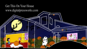 It’s The Great Pumpkin Charlie Brown Halloween House Projection Mapping Video Customization