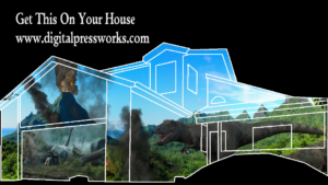 Jurassic World Halloween House Projection Mapping Video Customization