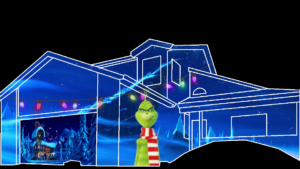 The Grinch Christmas House Projection Mapping Video Customization