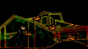 In The Hall of The Mountain King Halloween House Projection Mapping Video Customization