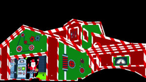 Santa’s Toy Factory Christmas House Projection Mapping Video Customization